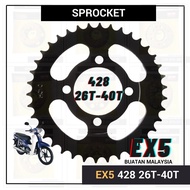 428 REAR SPROCKET - [ EX5 HIGH POWER DREAM CLASS ] 26T27T28T29T30T31T32T33T34T35T36T37T38T39T40T SPO