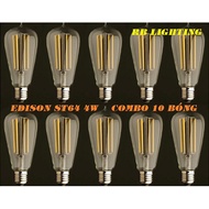 Combo 10 bóng đèn Edison ST64 E27