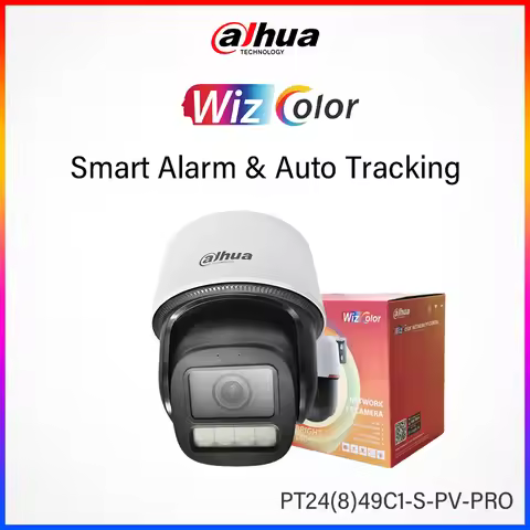 Dahua 4MP 8MP WizColor Active Deterrence WizSense Network PT Camera Smart Tracking Two-way Talk 3.6m