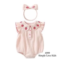 [Simple Love Kids] Baby Girls' Romper with Headband 4999