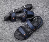Sandals Mens Beach Shoes Soft Sole Sandals Slippers Breathable Leather Sandals