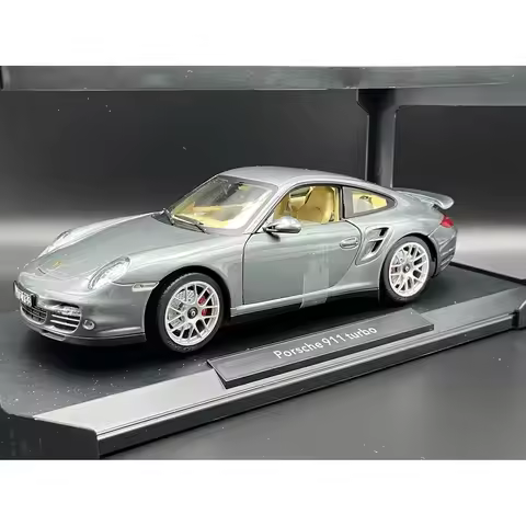 Die-cast 1:18 Scale Porsche 911 997.2 Turbo 2010 Sports Car Simulation Alloy Static Car Model
