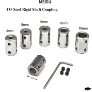 MEIGU Steel Rigid 4/5/6/8/10mm Rigid coupling 4mm To 8mm Transmission Connector