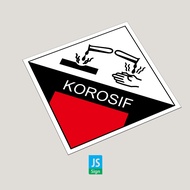 B3 Waste symbol STICKER - KOROSIF