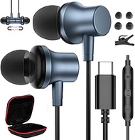 AFGHOA USB C Headphone Type C Earphone Magnetic Wired Earbud for iPhone 16E 16 15 Pro Max Samsung S2