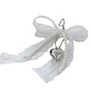 NICE Bows Keychain Bag Charms for Women Purse Handbag Backpack Bag Pendant Charms Car Keyring Aesthe