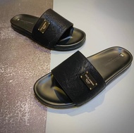 Dép Nam DG Quai Ngang Bản Chuẩn Da Bò Chất lượng Bảo Hành 12 Tháng