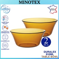 Duralex 2pcs 910ml Amber Table Bowl France/ Duralex Yellow Bowl / Mangkuk Duralex Hitam