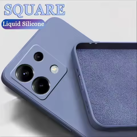 For Poco X6 5G Case Cover Xiaomi Poco X6 Pro 5G Capas Liquid Silicone Shockproof Phone Bumper Back T