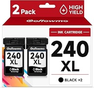 240XL PG-240XL Black Ink Cartridge Replacement for Canon 240XL 240 PG240 XL High Yield use for PIXMA