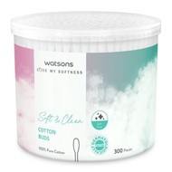 WATSONS Soft and Clean Cotton Buds Cann 300's