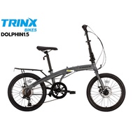 สินค้าพร้อมส่งในไทย มีการรับประกัน จักรยานพับได้ TRINX Dolphin 1.5​​ ดิสเบร​ค​ เกียร์ Shimano 7 Speed ล้อ20​นิ้ว