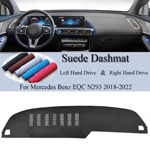 For Mercedes Benz EQC 400 350 N293 EQC400 2018 2019-2022 Suede Dashmat Dash Mat Cover Dashboard Pad 