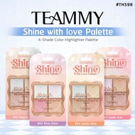 TEAMMY TH598 Highlighter Palette 4 Shades Juicy Glow With Dimension Reflecting Your Charm.