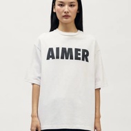 AIMER Women's T-Shirt Cute casual Round Neck Short Sleeves Can Be Worn Both Comfortable To Wear Cott