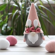 帶三個雞蛋的複活節侏儒，復活節侏儒，復活節彩蛋，復活節裝飾