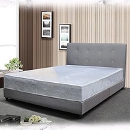 LivingMall Orlie Divan Bed Frame With Mattress Package Pet-Friendly Fabric Scratch-Proof Stain-Proof Claw-Proof Easy Clean (Add 8-inch HD Foam, Super Single)