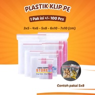 CERIA - Plastic Ziplock Clips Size 3X5 4X6 5X8 6X10 7X10 Seal Ziplock Zipper Contents 100 Sheets