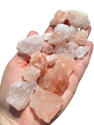 Bag of Pink Himalayan Salt Rock (1 Lb Bag) - Himalayan Salt Rock with Organza Bag - Pink Salt Crysta