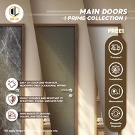 HDB Flat Main Door - Full Solid Prime Collection Laminate Door for Main Door, Main Entrance Non Fire