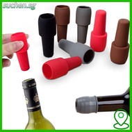 SUCHENSG Red Wine Sealer, Reusable Silicone Wine Bottle Stopper, Creativity Sparkling Wine Bottle St