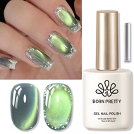 BORN PRETTY Bamboo Green Cat Eyes Magnetic Gel Polish With Magnet Varnish Salon Gel Manicure Nail Ar