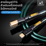 สายดาต้าเสียง USB ทองแดงคริสตัลเดี่ยวความเที่ยงตรงสูง สำหรับคอมพิวเตอร์ DAC ถอดรหัสการ์ดเสียง A-B 20