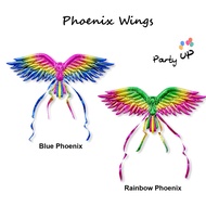 [Retail] Phoenix Wings Blue Rainbow Balloon Foil/ Phoenix Wing Balloon/