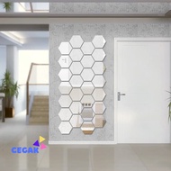 Hexagonal Acrylic Wall Decoration Imported Mirror Wall Stickers A846