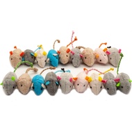 Fashion's Talk Cat Mice Toy 18-Pack Plush Catnip-Filled Mice Toys for Indoor Cats - Realistic Design