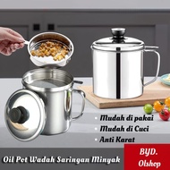 [OIL POT 1.3 L ] 1.3 L STAINLESS STEEL OIL FILTER CONTAINER