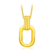 CHOW TAI FOOK 'ING' 999.9 Pure Gold Pendant Necklace - F217317