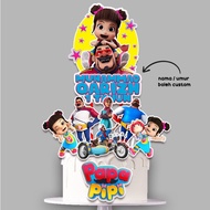 CAKE TOPPER PAPA PIPI ZOLA CUSTOM NAME FAST DELIVERY
