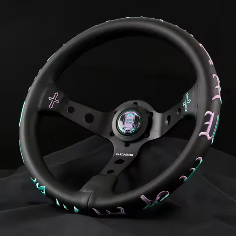 LW 320mm Pablo Edition Embroidery Deep Dish Sport Steering Wheel for MOMO OMP NRG SPARCO HKB hub