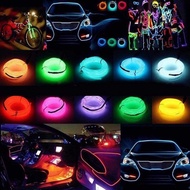 EL Wire Interior Car LED Strip Lights, LEDCARE USB Neon Glowing Strobing Electroluminescent Wire Lig