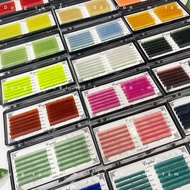 Mix eyelashes 24 colors 0.07 curved C CC D 9-15MM colored eyelashes _ Eyelash extension tools _ Mi T