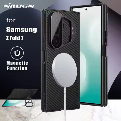 Nillkin For Samsung Galaxy Z Fold 7 5G Case Lens Magsafe Magnetic Prop Shockproof Matte Transparency