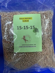 FERTILIZER NITROPHOSKA GREEN BEHN MEYER NPK 15 15 15/ BAJA SUBUR CAP SINGA KUDA 15-15-15 City Farm