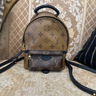 LV 雙色原花金釦Palm springs Mini小書包 M44873