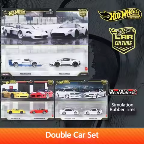 New Official Hot Wheels Premium 2-Pack 1:64 Diecast Model Car Car Culture Corvette Dodge Viper Alloy