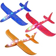 BIG SIZE 48cm Aerodynamic Kids Aeroplane Foam Plane Toys Mainan Kapal Terbang Kanak-Kanak Throw Aero