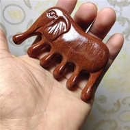 Golden Sandalwood Double-Sided Carving Six-Ball Massage Comb Six-Tendon Thickened Scraping Massage C