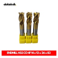 ENDMILL HSS CO 14 x 12 x 26 x 83 4F