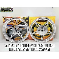 RACE POWER MAGS 14s 5 SPOKES FOR YAMAHA MIO I 125 / MIO SOUL I 125  (100% THAILAND MADE)