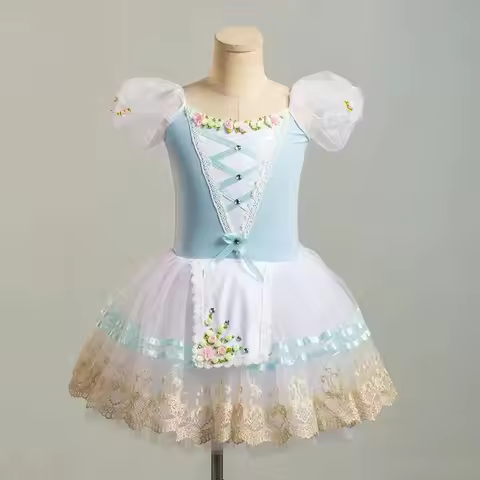 Giselle Ballet Dress Professional Ballet Tutu Girls Children Ballerina Costumes Kids Performance Dan