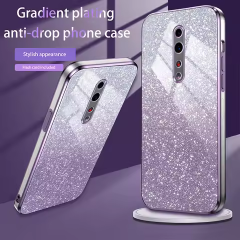 For OPPO RENO Z Reno 2 2Z 3 3 5 5K Case Bling Luxury Electroplate Glitter Phone Case shockproof Soft