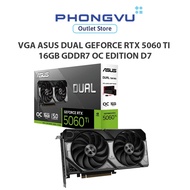 Asus Dual GeForce RTX 5060 Ti 16GB GDDR7 OC Edition 16GB GDDR7 Video Card (90YV0MH0-M0NA00) -