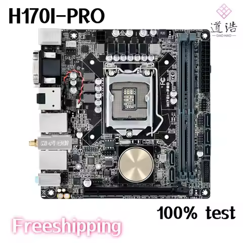 Used for ASUS H170I-PRO Motherboard H170 LGA1151 Mini ITX DDR4 Max 64GB M.2 For Intel 6th 7th Gen CP
