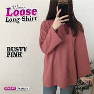 🇲🇾 DESINCE Women Long Sleeve T-shirt Loose Cut Blouse Woman Solid Color Long Tees Baju Lengan Panjang Perempuan WT 060