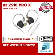 [🎶SG] KZ ZS10 PRO X 1DD + 4BA IEM With MIC